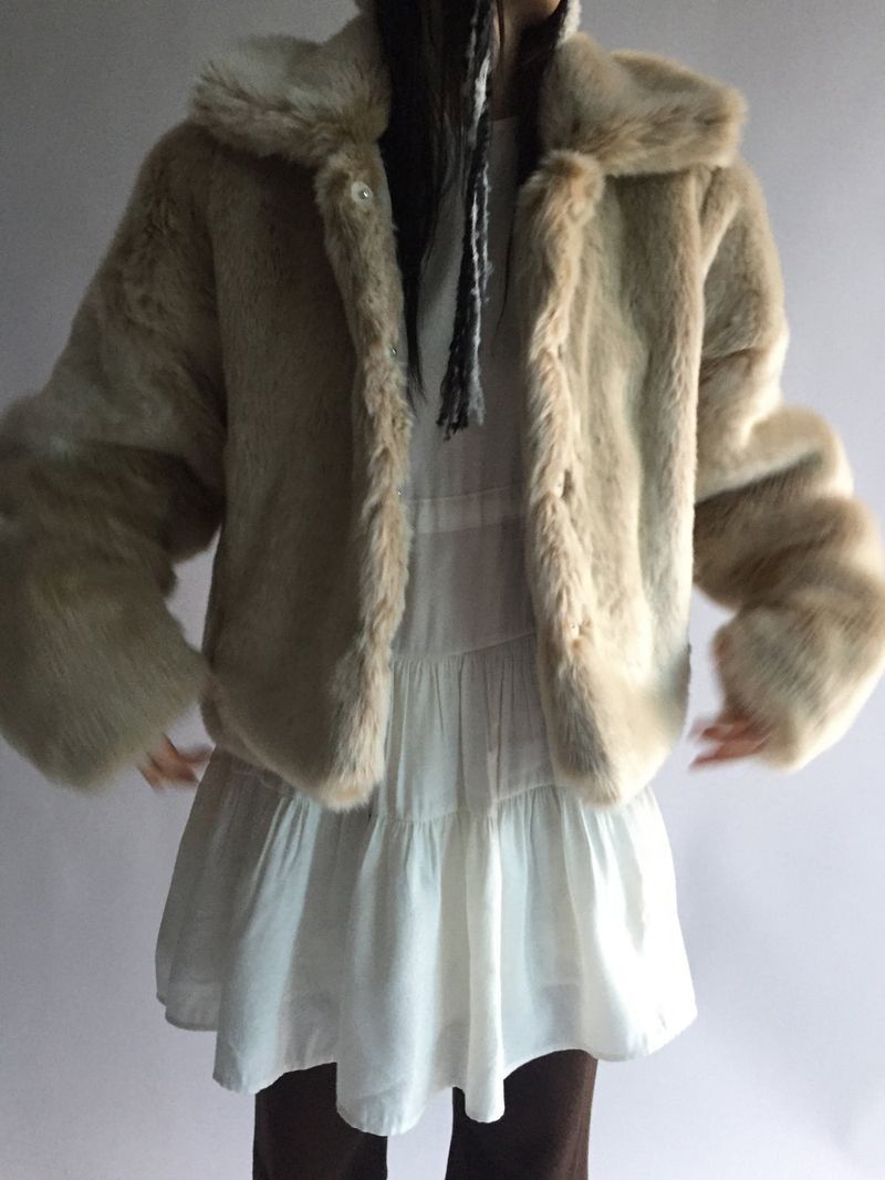 Eco fur jacket