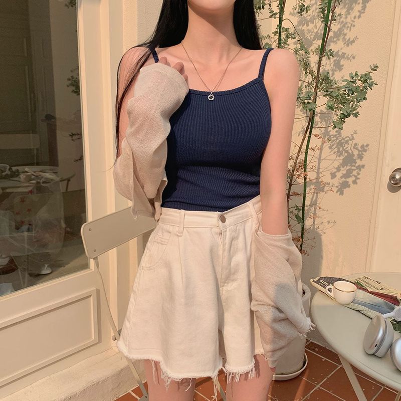 [BELLIDE MADE] CASTERA RIB KNIT CAMISOLE