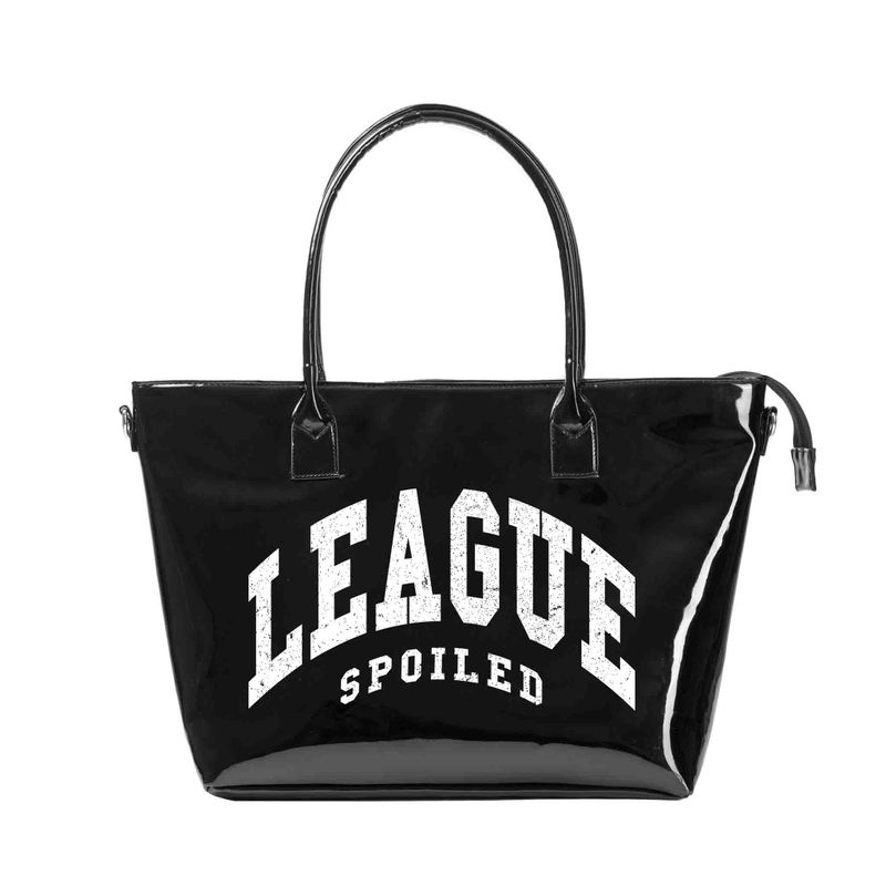 SPOILED（スポイルド）の「スポイルドリーグトートバッグ | シャイニーブラック（バッグ）」