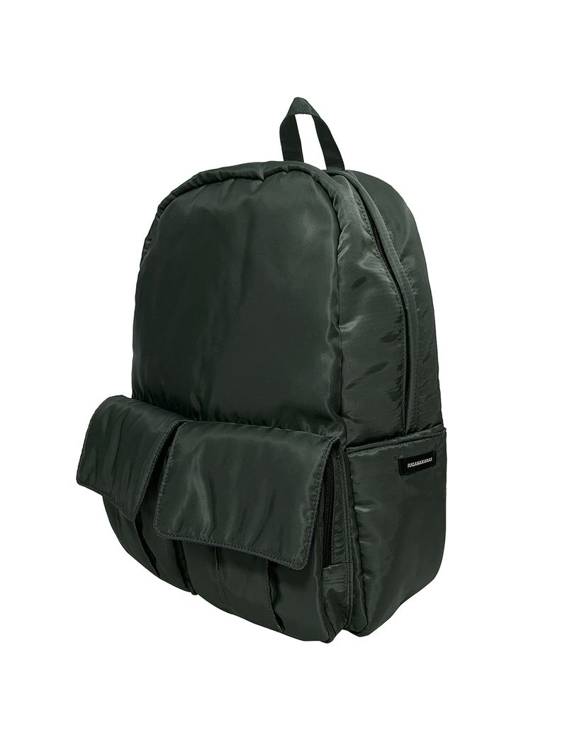 IUGAMAKARAS（イウガマカラス）の「Padded Cargo Pocket Backpack (Khaki)（Bags）」
