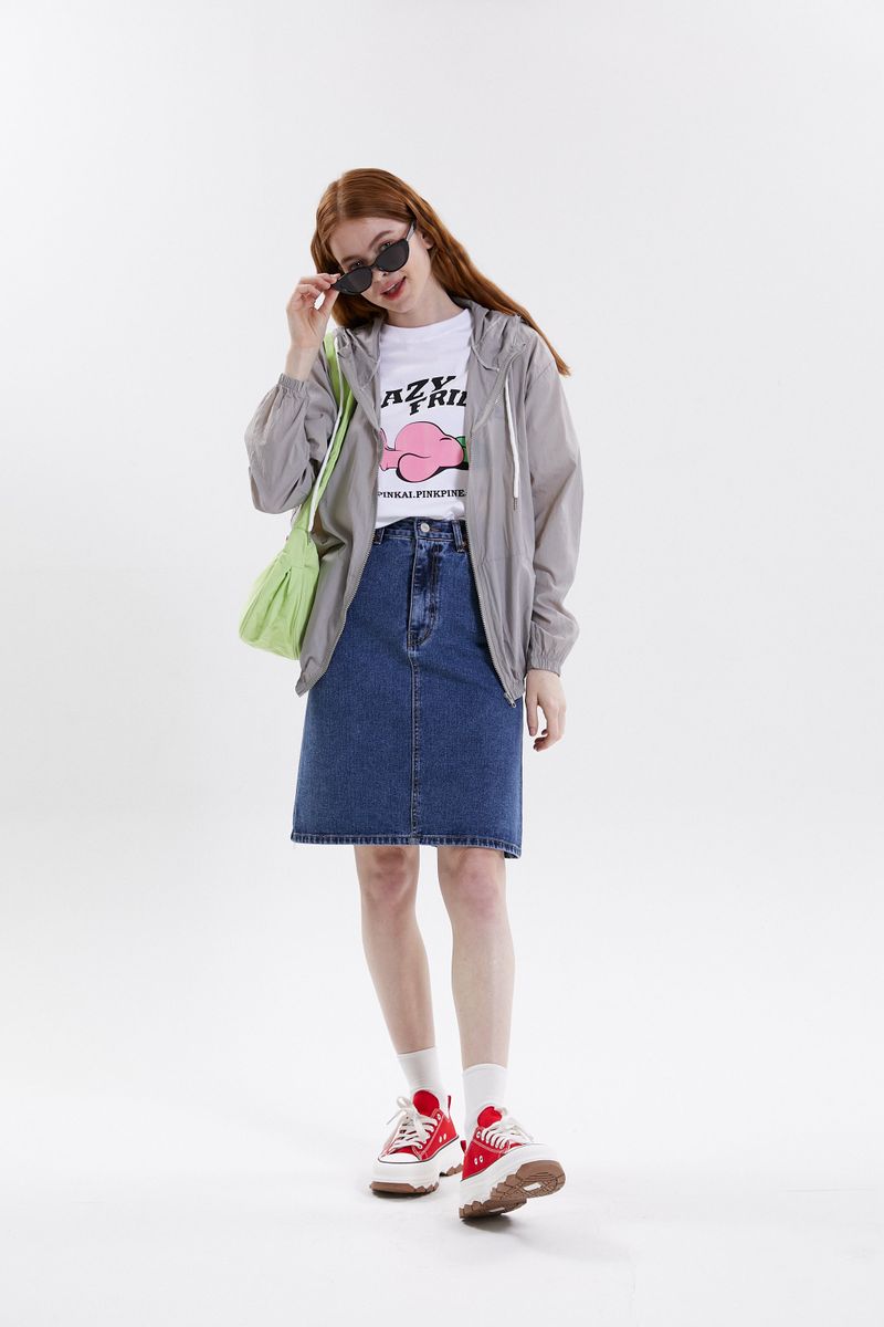 MIDI DENIM SKIRT