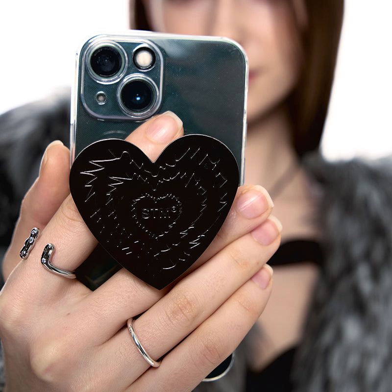 SENTIMENTS（サンティマン）の「NO.471 [BLACK] HEART PHONE GRIP （Smartphone Accessories）」