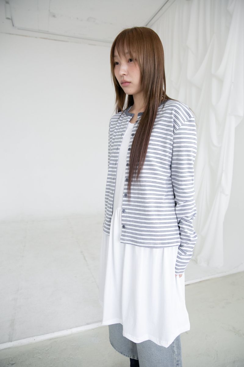 pastel stripe cardigan(3colors)