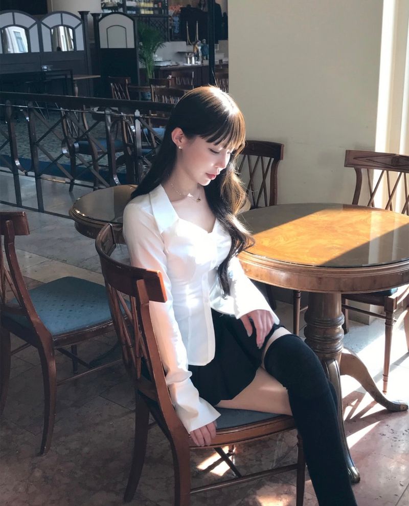 wiz low & frill button pleats sk