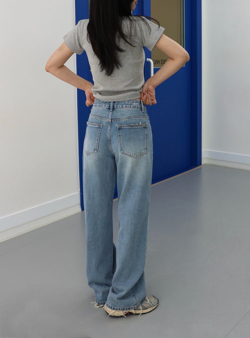 FRADE HEM SLIM WIDE DENIM code 26205
