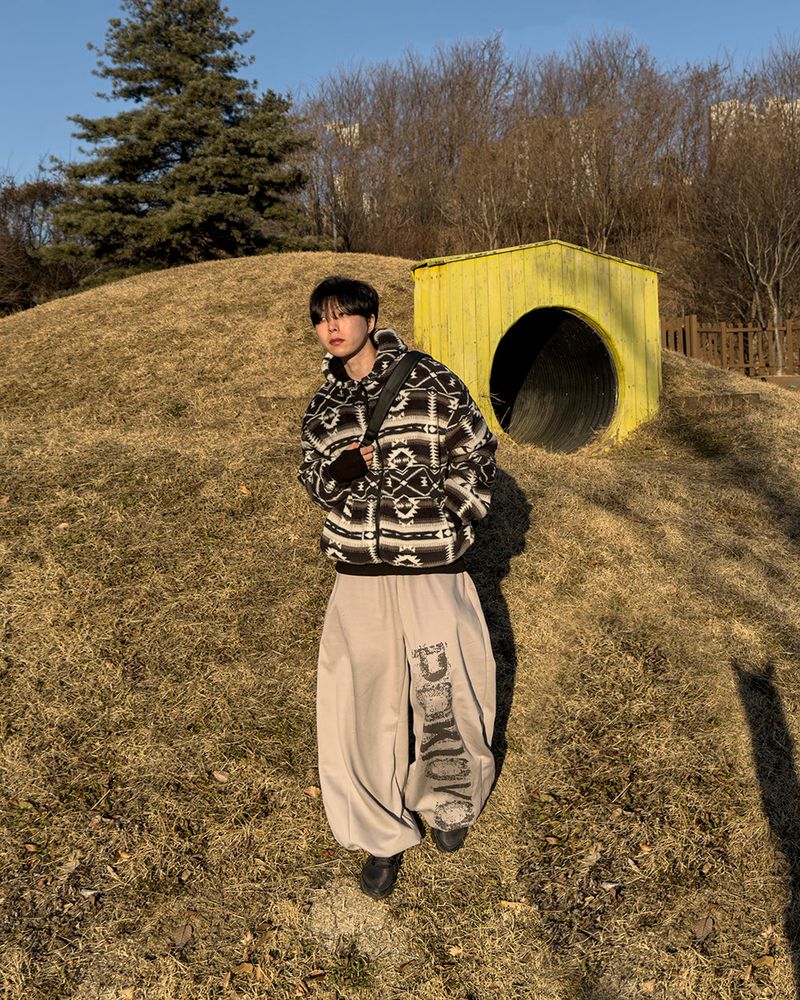 Elk Nordic Shearling Hood Jumper