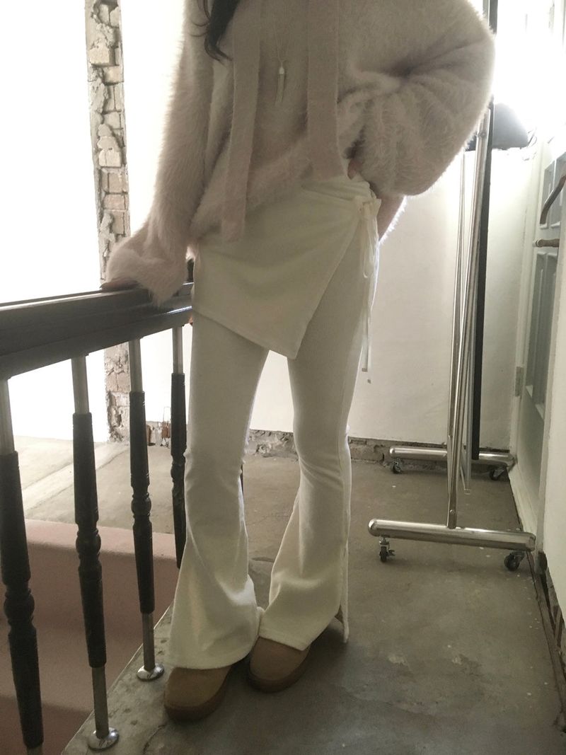 Velvet Wrap Pants