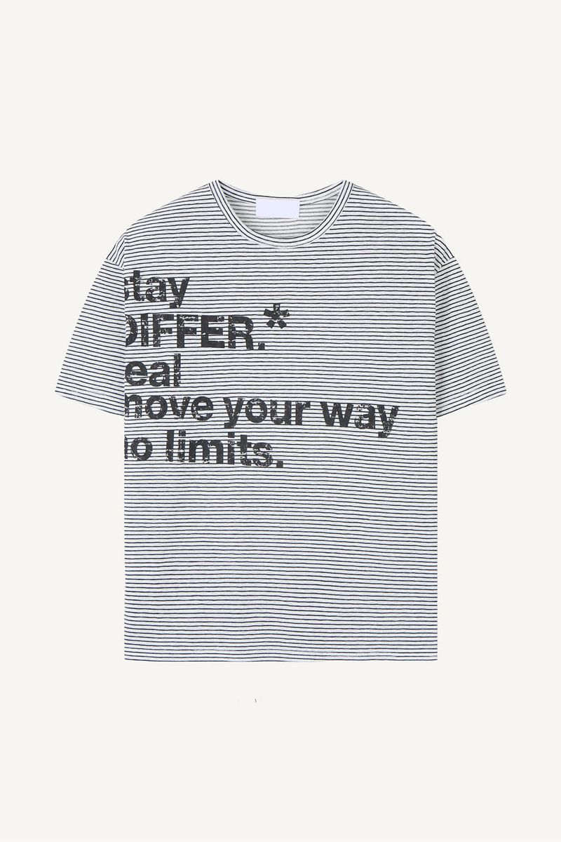 Disturb striped print T-shirt