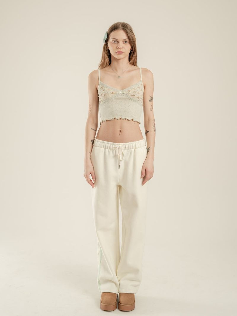[FW ver] SWEET RIBBON SWEAT PANTS - CREAM/MINT