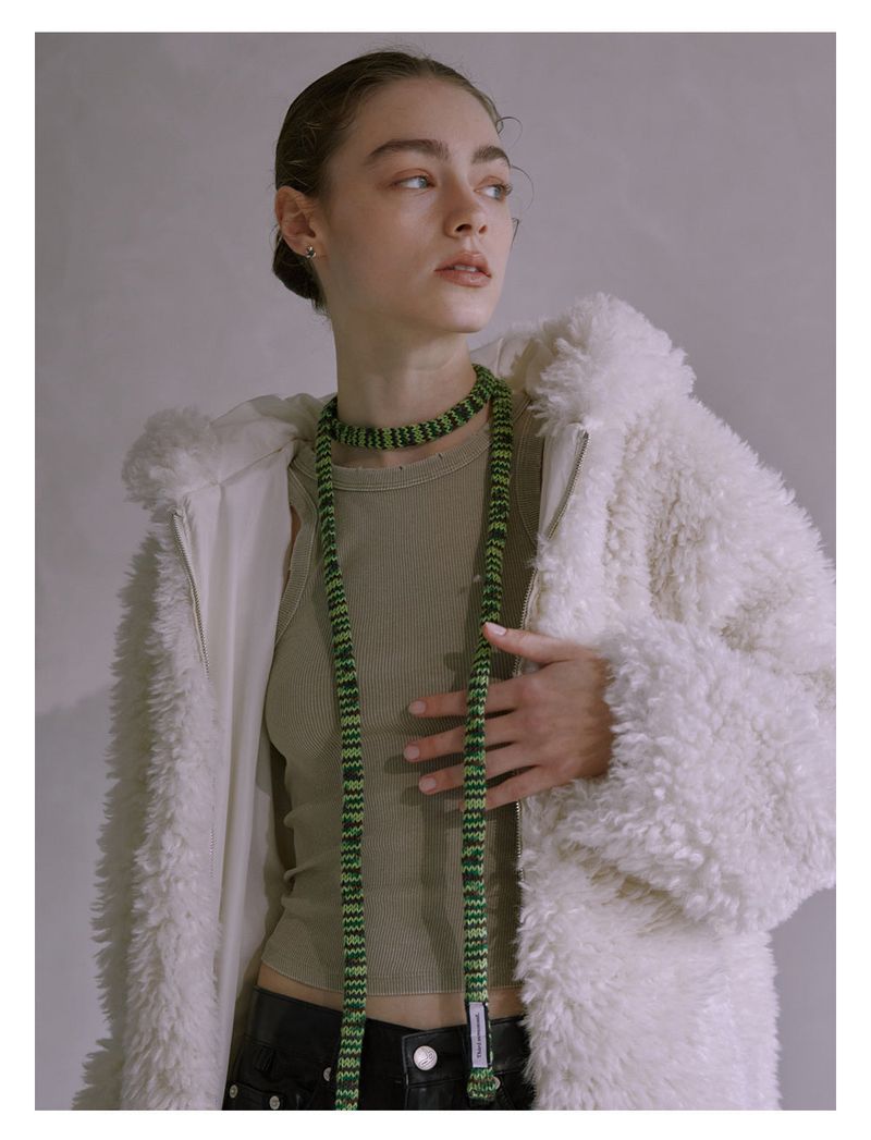 Skinny Knit Scarf (Green)