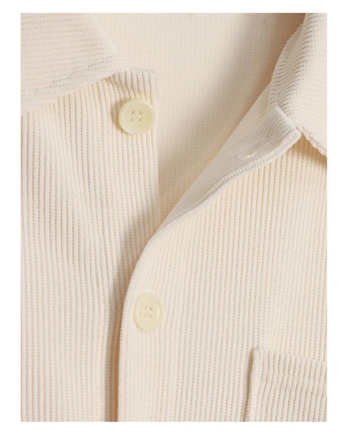 (UNISEX) Corduroy Shirt Cardigan