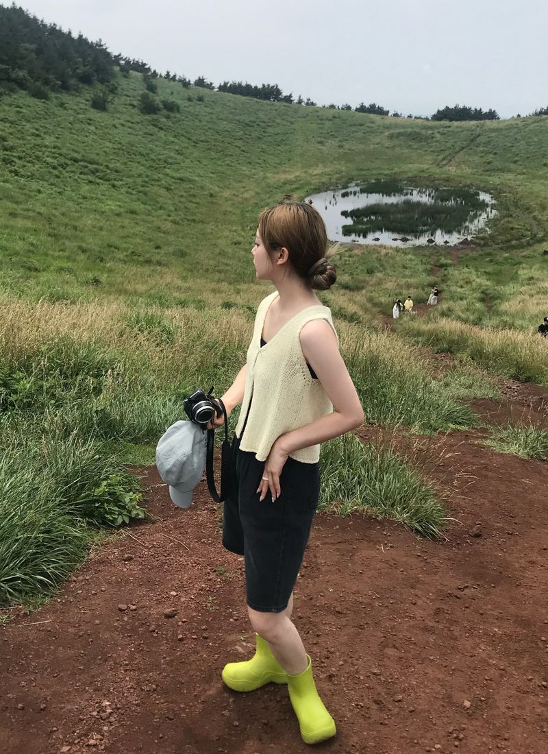 Moana denim half pants
