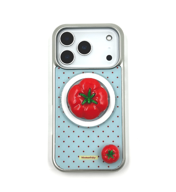 Grip SET) 3D TOMATO MAGSAFE Dot iPhone Phone Case