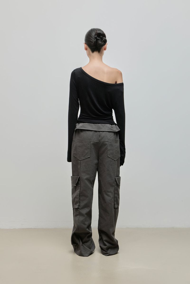 Fold Cargo Pants_Charcoal
