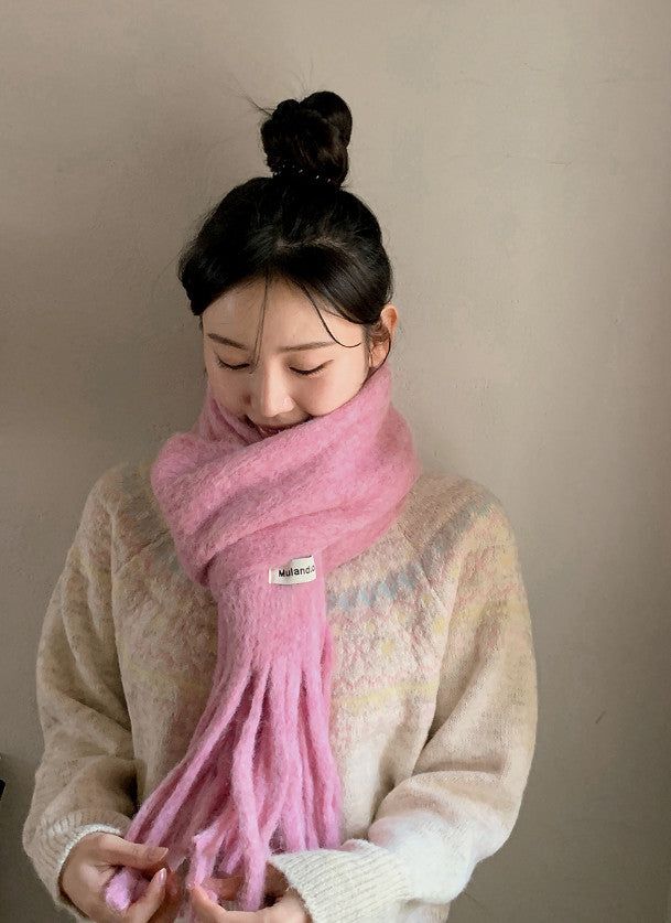 SHOPPERLAND（ショッパーランド）の「#Fluffy Hairy Wide Scarf Muffler (11color)（Fashion Accessories）」