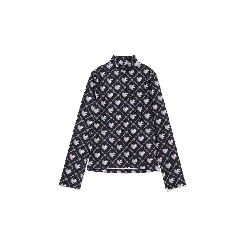 Crying Heart Jersey Top (Black)