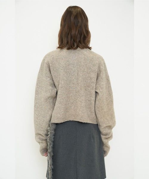 FLUFFY KNIT CARDIGAN