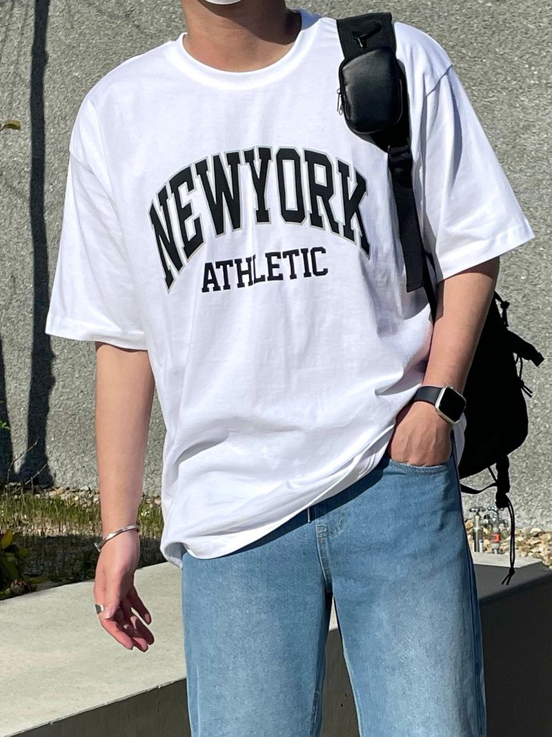 [MADE]NEVERDOWHY NEWYORK PRINTING T-SHIRTS