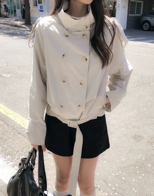 Penner Belted Short Trench Jacket