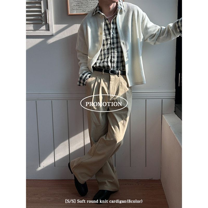  [S/S] Soft round knit cardigan(8color)