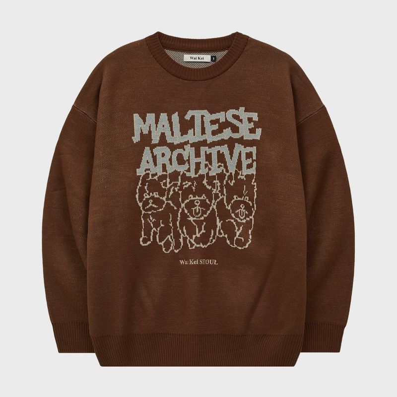 Maltese Archive Line Graphic Knit Ver.2