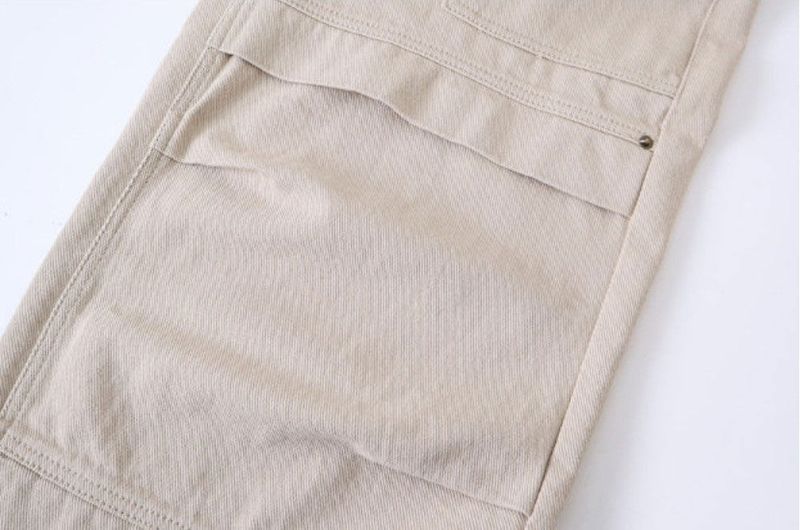 Snap Button Cotton D Ring Wide Pants (3color)