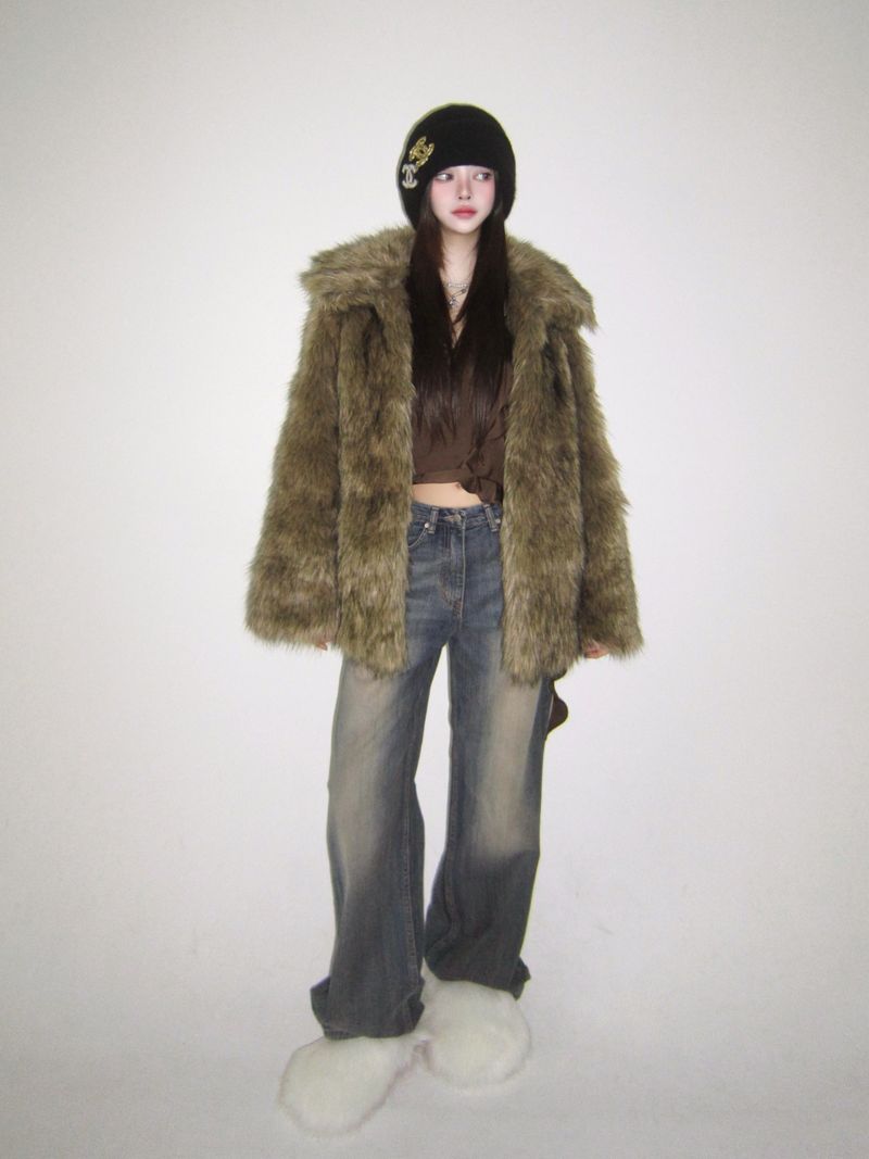 High neck fur-JK