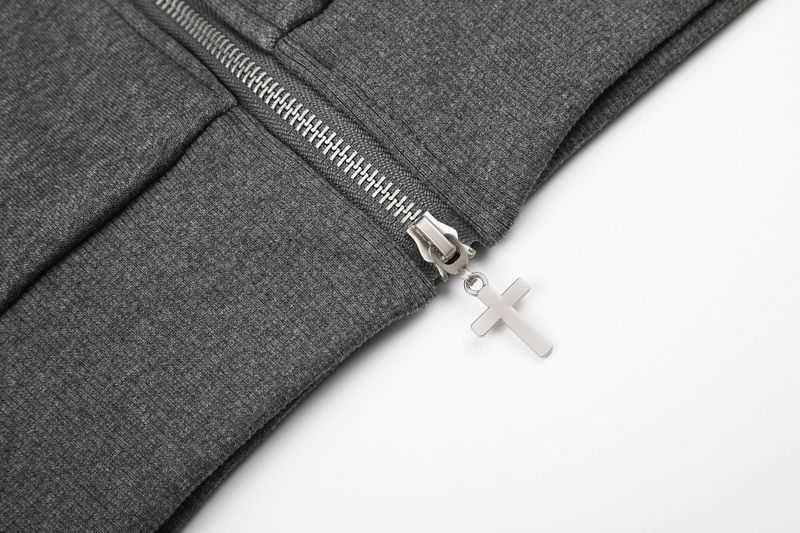 Kaelin Stud Pocket Hood Zip-Up