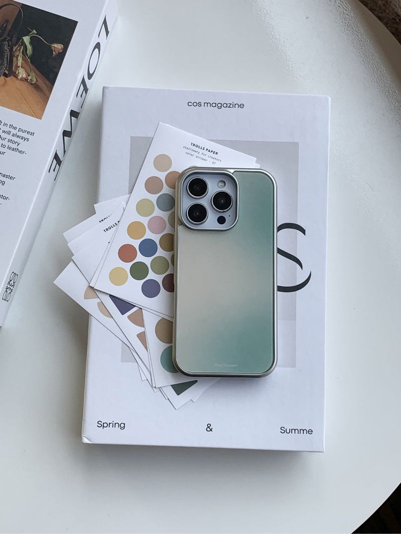 [MADE]フォレスト シルバーエポキシバンパー iPhoneケース