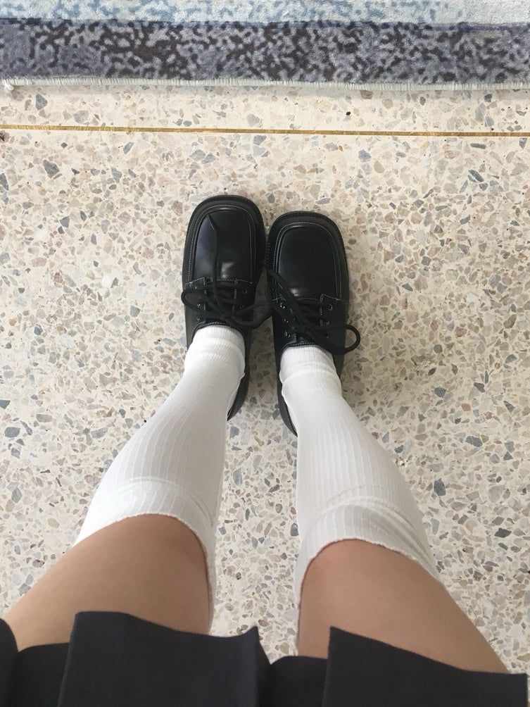 Round Square Loafers