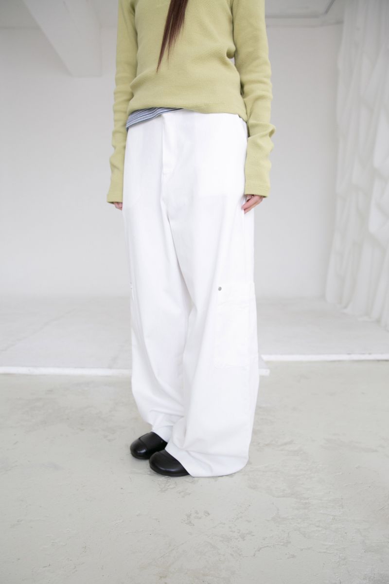 rivet pocket wide pants(2colors)