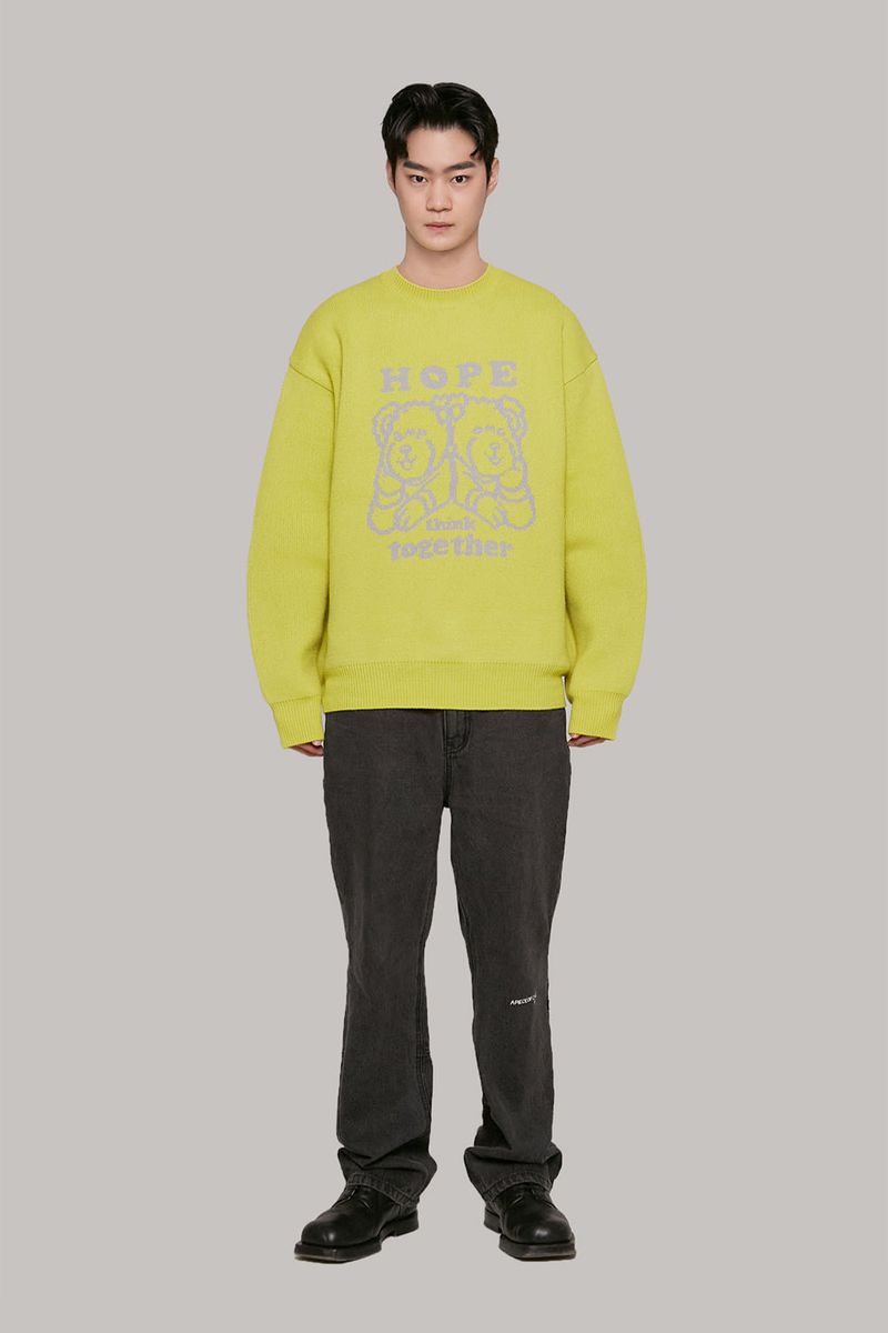 HTT Jacquard Knit_Lime