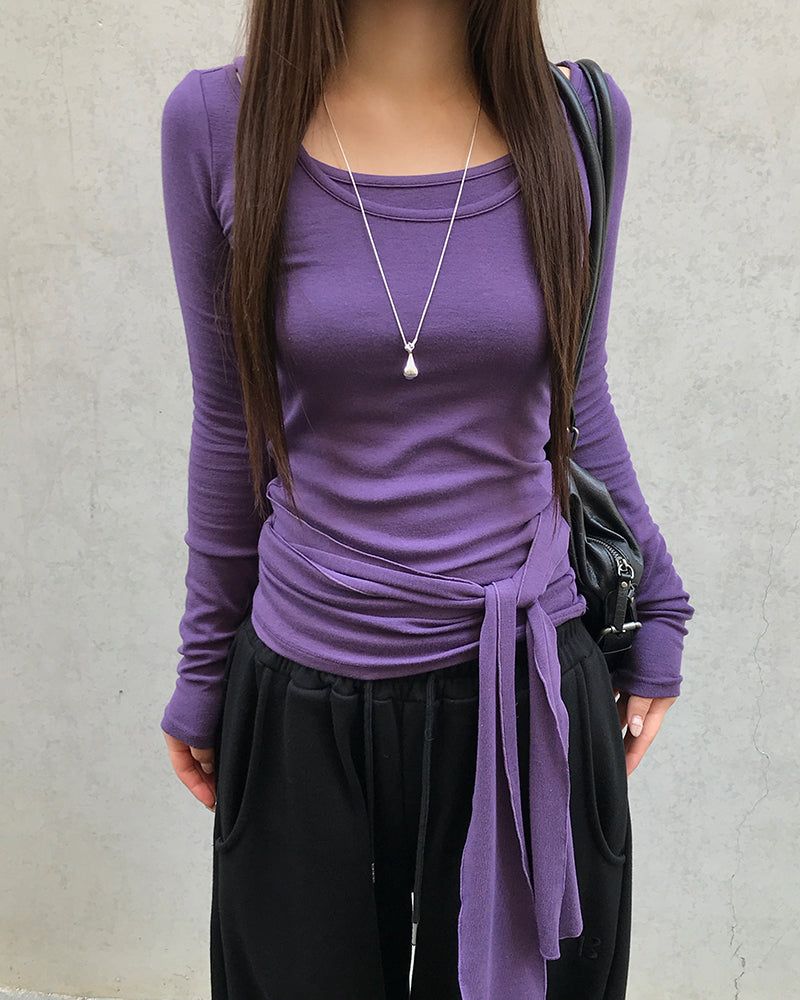 [ORIGINAL] Ockham Layered Wrap Sleeveless T-Shirt