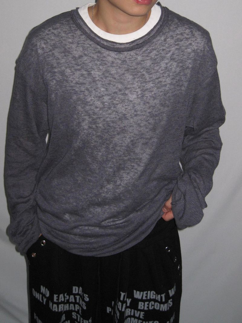 Mokey（モーキー）の「Light Summer Knit Long Sleeve T-Shirt(3c)（Tops）」