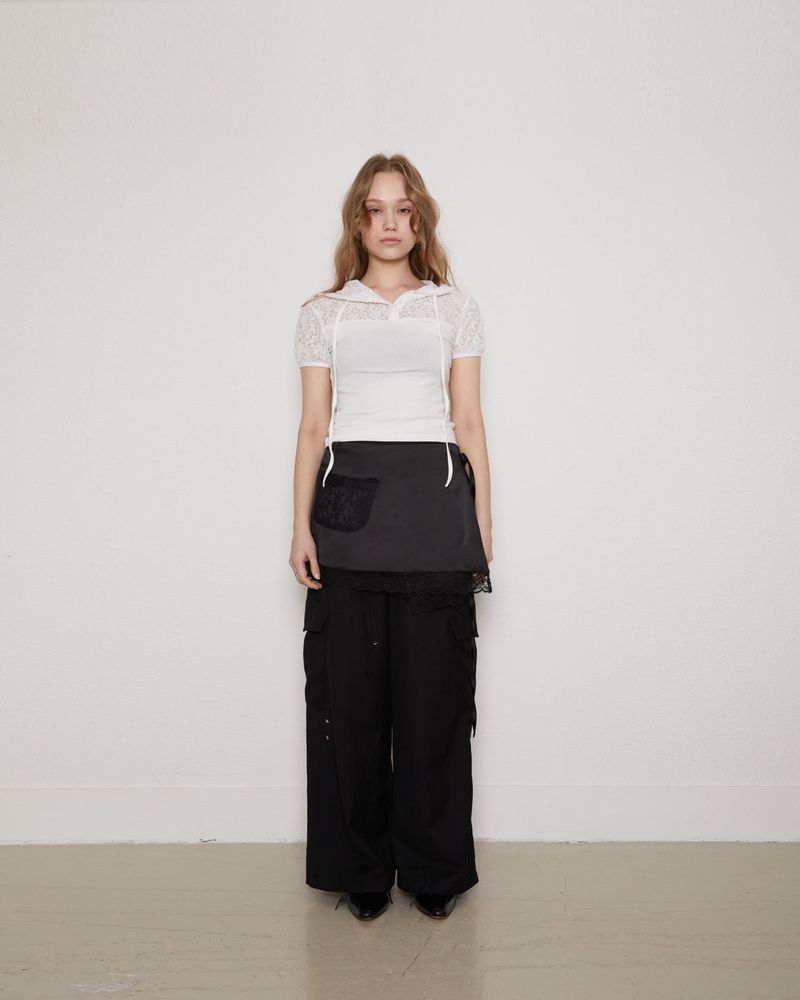 Satin strap sk / black