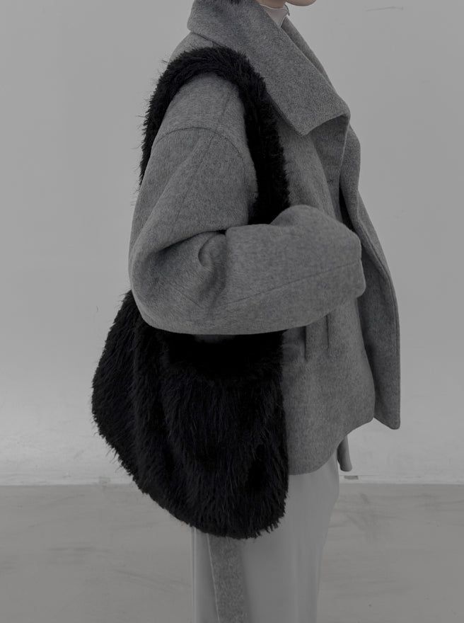 Poodle Wide Fur Shoulder Bag