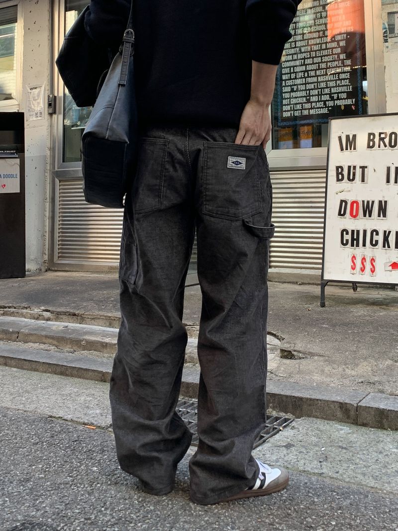 Patch corduroy carpenter denim