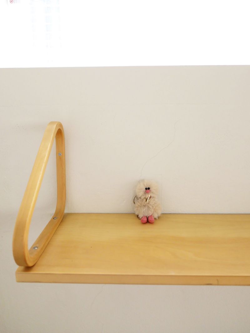 Cosymosy Mini Bird Keyring - Oatmeal