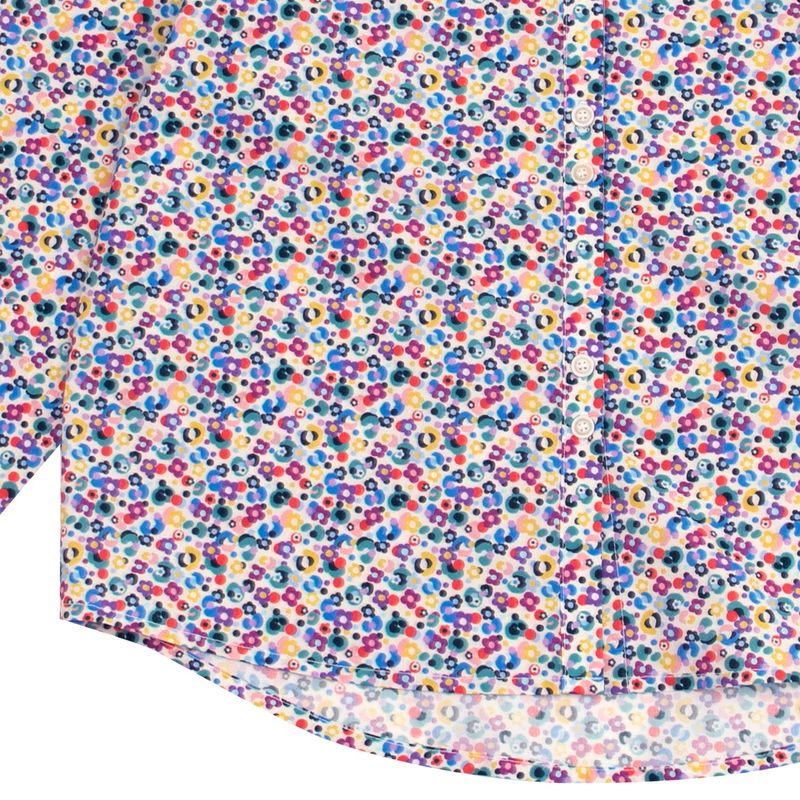 MOOD FLOWER PATTERN SHIRT (UNISEX)_SYF5BL01BU