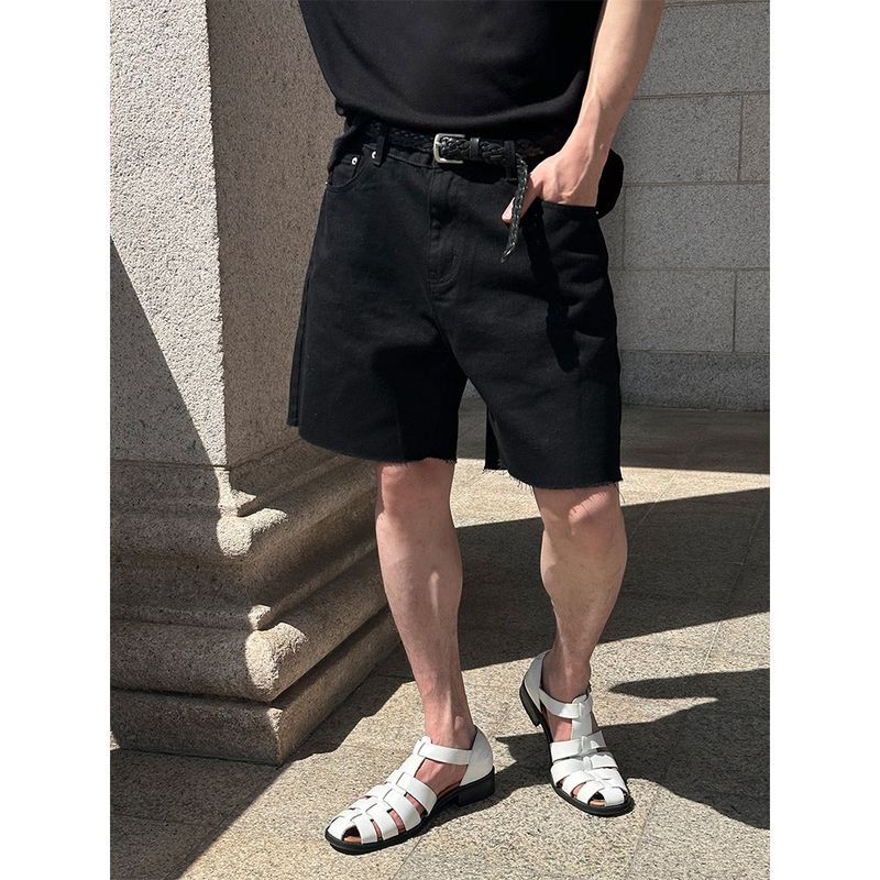 [S/S] Rough cutting short denim pants(2color)