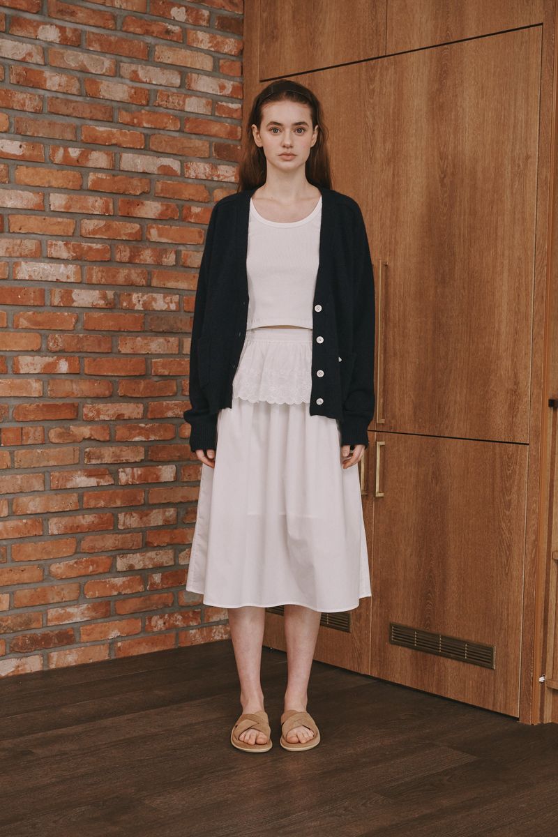 Loose cardigan (Navy)
