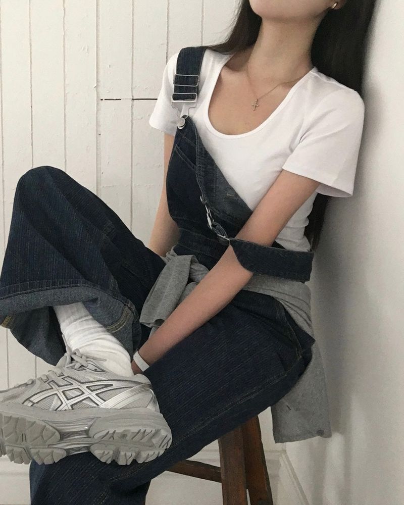 [ORIGINAL] Good Day Overall Stripe Wide Pants