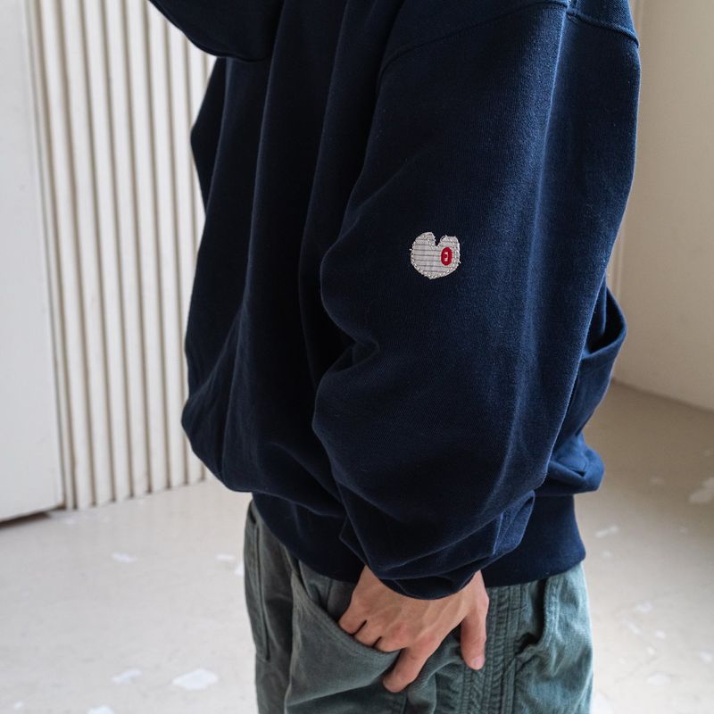 Gardener hoodied zip-up / Navy
