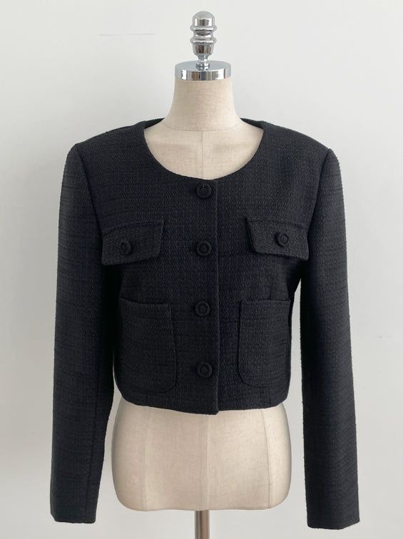 Eve Tweed Crop Jacket