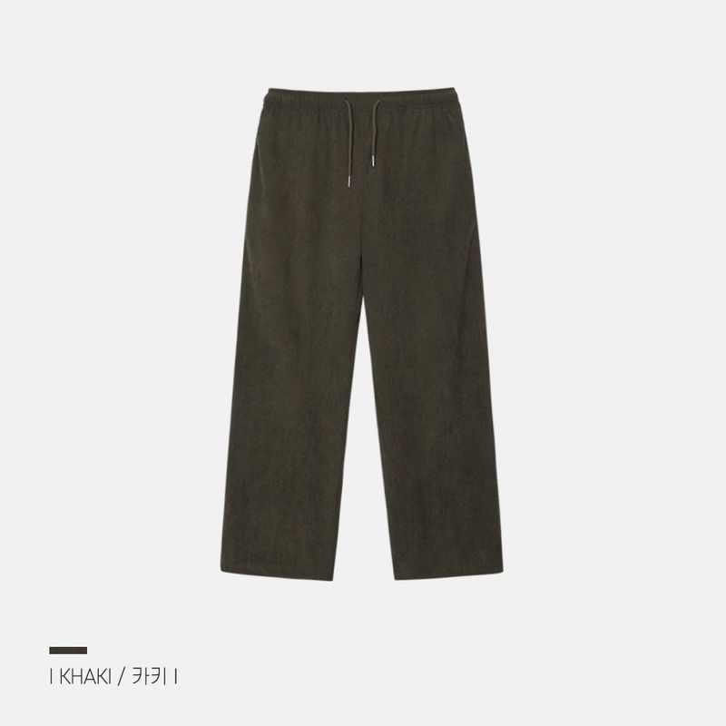 Twill Basic Golden Wide Pants 7C