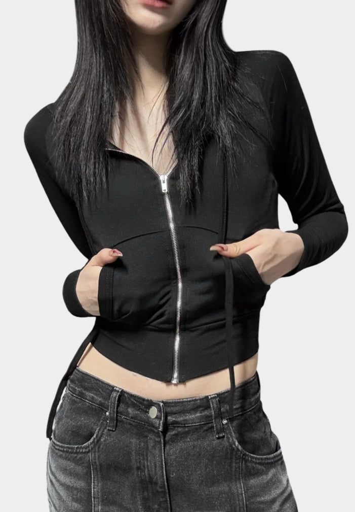 EEUN(イウン)の「Culotte hood zip-up(Tops)」
