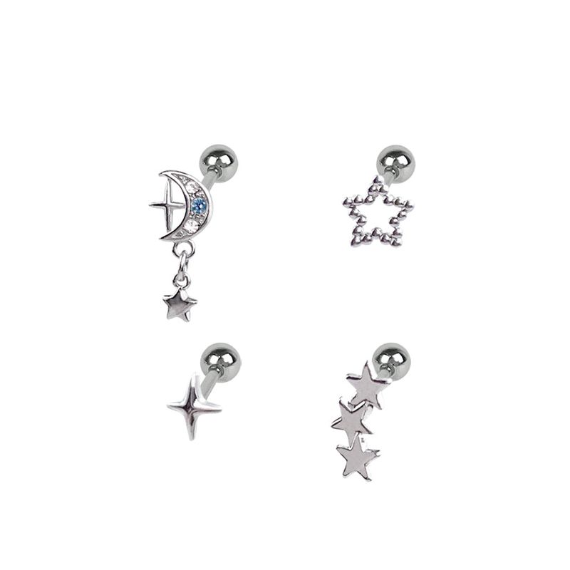 [SET] Cubic Star Milky Way Piercing