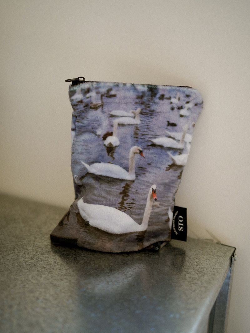 winter swan pouch