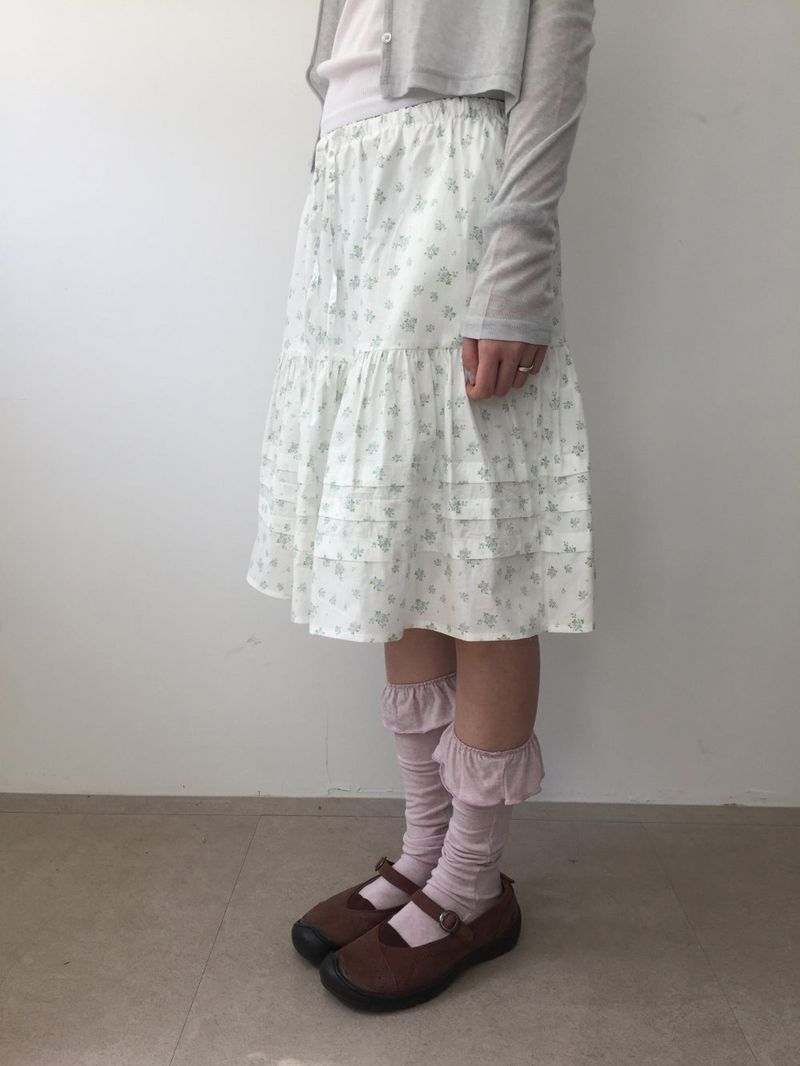 Mogu frill knee socks (9color) 