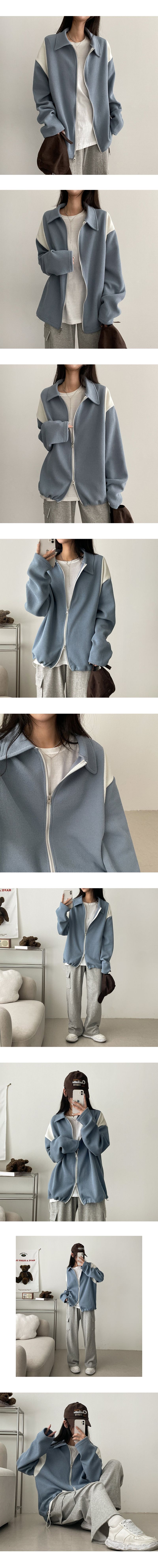 Cyan Cargo Wide Sweat Pants